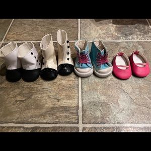 Misc. american girl doll shoes